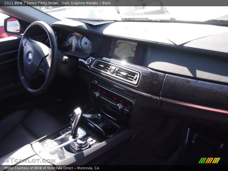 Dark Graphite Metallic / Black 2011 BMW 7 Series 740Li Sedan