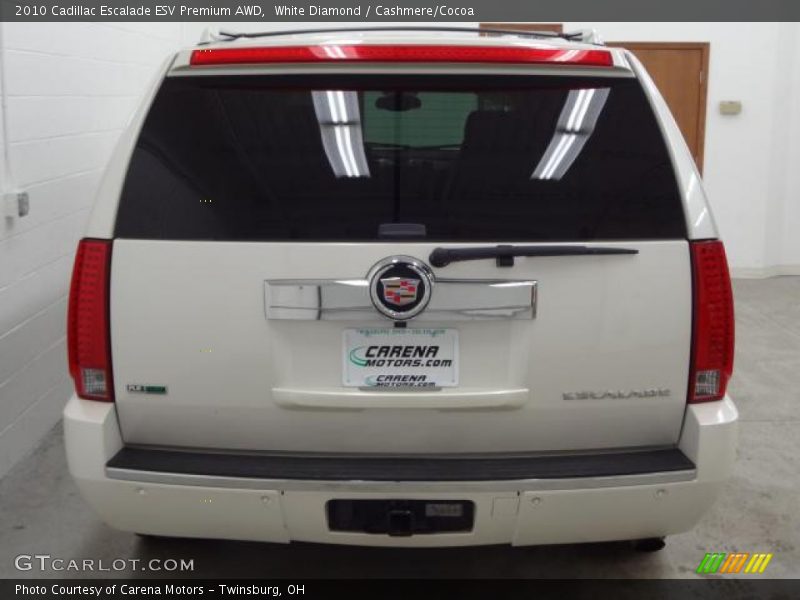 White Diamond / Cashmere/Cocoa 2010 Cadillac Escalade ESV Premium AWD
