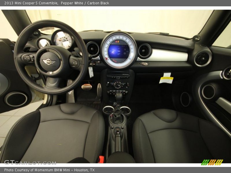 Pepper White / Carbon Black 2013 Mini Cooper S Convertible