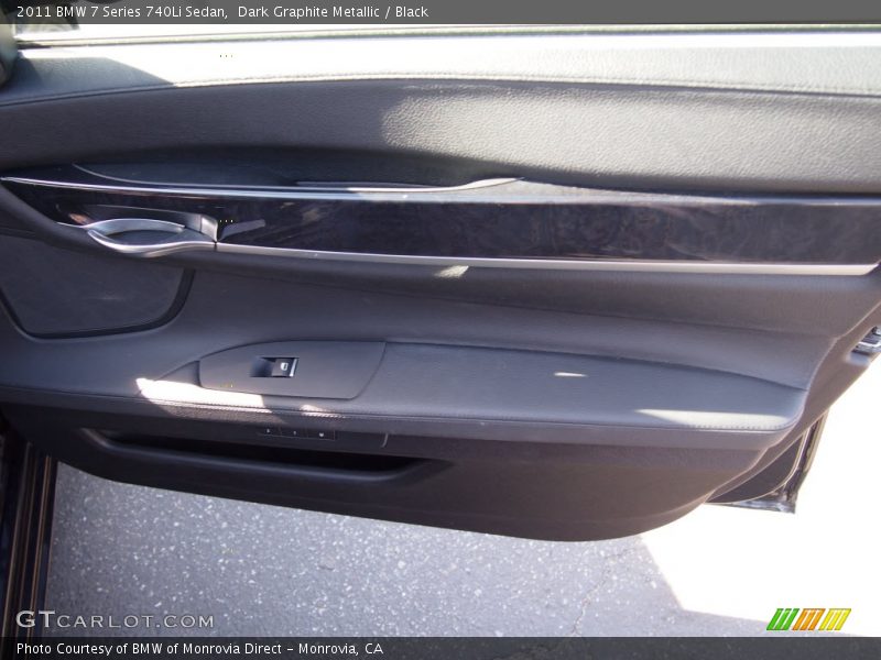 Dark Graphite Metallic / Black 2011 BMW 7 Series 740Li Sedan