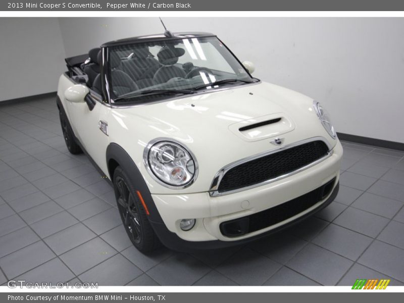 Pepper White / Carbon Black 2013 Mini Cooper S Convertible