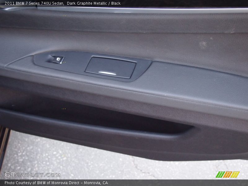 Dark Graphite Metallic / Black 2011 BMW 7 Series 740Li Sedan