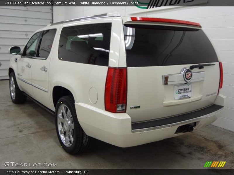 White Diamond / Cashmere/Cocoa 2010 Cadillac Escalade ESV Premium AWD