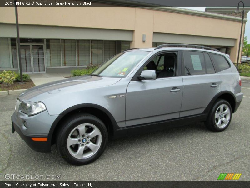 Silver Grey Metallic / Black 2007 BMW X3 3.0si