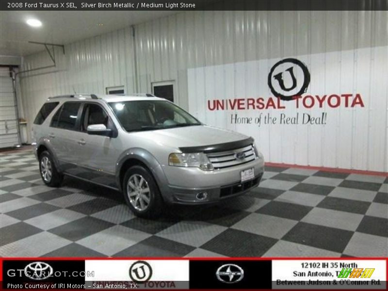 Silver Birch Metallic / Medium Light Stone 2008 Ford Taurus X SEL