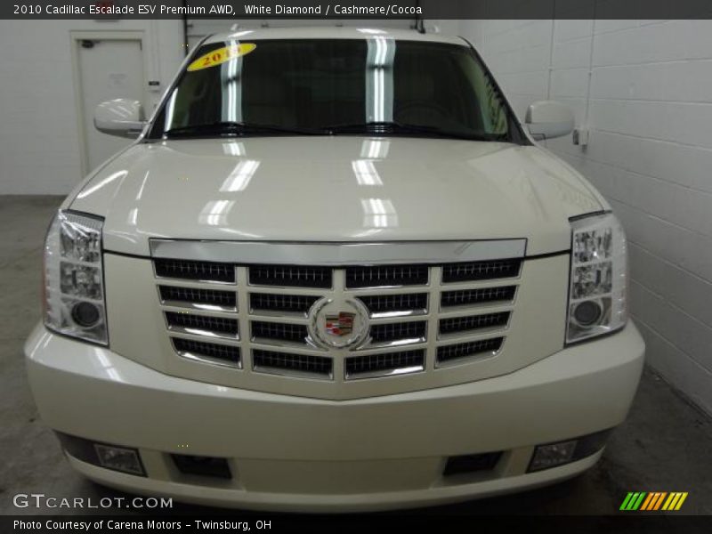 White Diamond / Cashmere/Cocoa 2010 Cadillac Escalade ESV Premium AWD