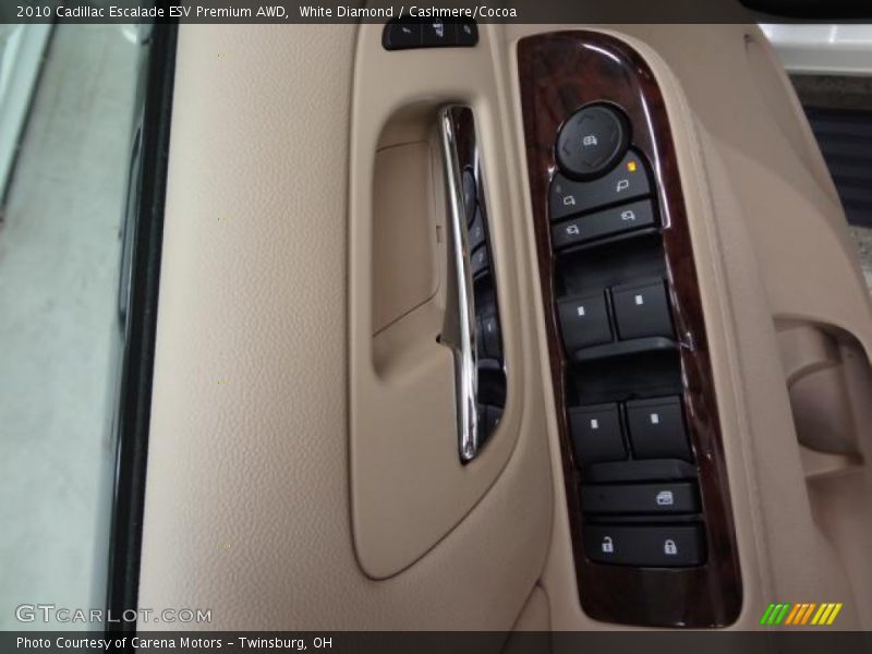 White Diamond / Cashmere/Cocoa 2010 Cadillac Escalade ESV Premium AWD