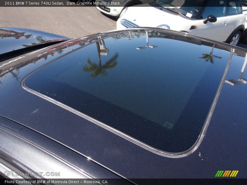 Dark Graphite Metallic / Black 2011 BMW 7 Series 740Li Sedan
