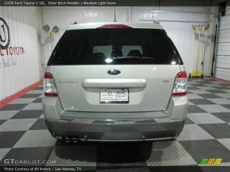 Silver Birch Metallic / Medium Light Stone 2008 Ford Taurus X SEL