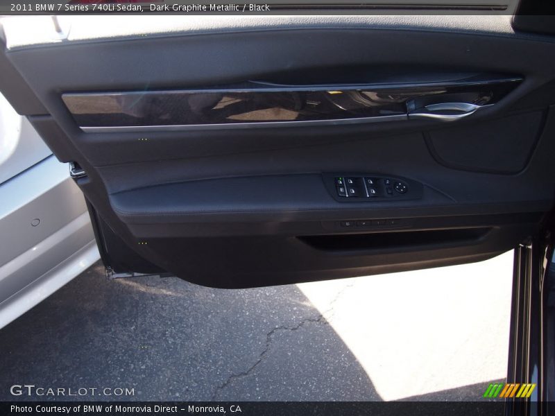 Dark Graphite Metallic / Black 2011 BMW 7 Series 740Li Sedan