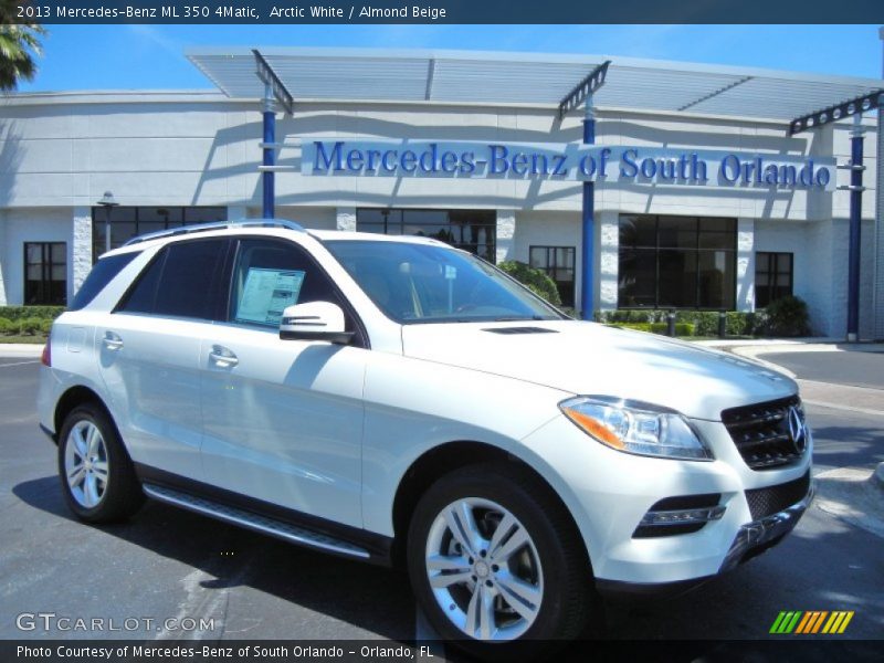 Arctic White / Almond Beige 2013 Mercedes-Benz ML 350 4Matic