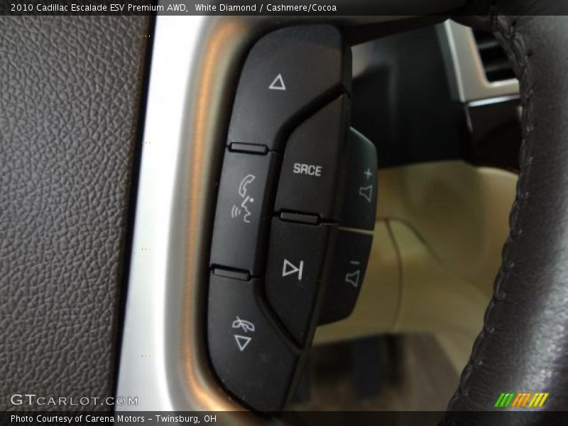 White Diamond / Cashmere/Cocoa 2010 Cadillac Escalade ESV Premium AWD