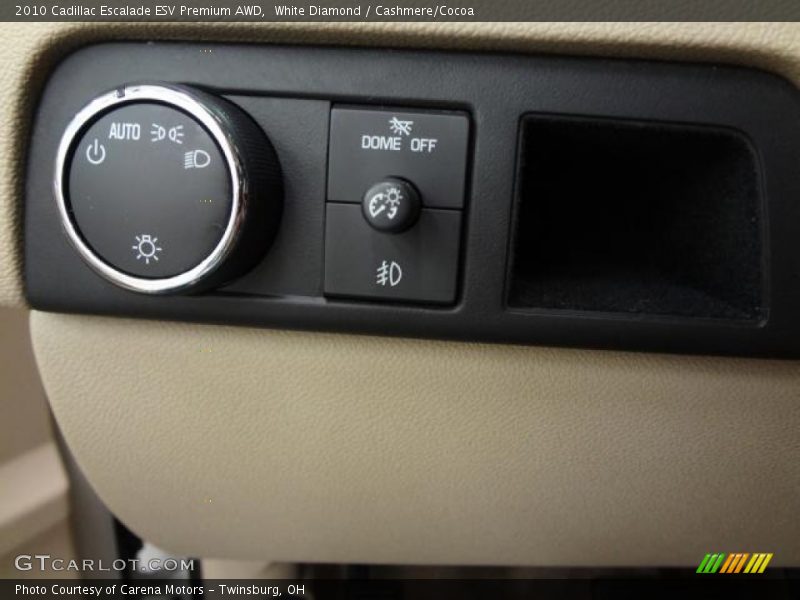 White Diamond / Cashmere/Cocoa 2010 Cadillac Escalade ESV Premium AWD