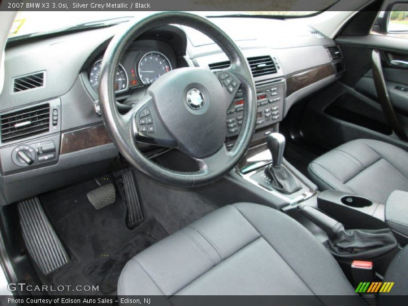 Silver Grey Metallic / Black 2007 BMW X3 3.0si