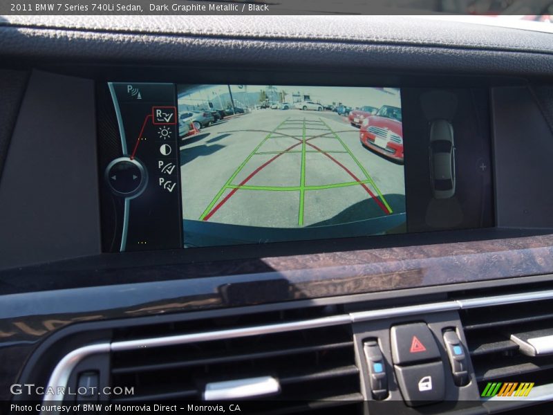 Dark Graphite Metallic / Black 2011 BMW 7 Series 740Li Sedan