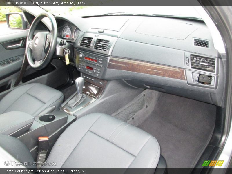 Silver Grey Metallic / Black 2007 BMW X3 3.0si