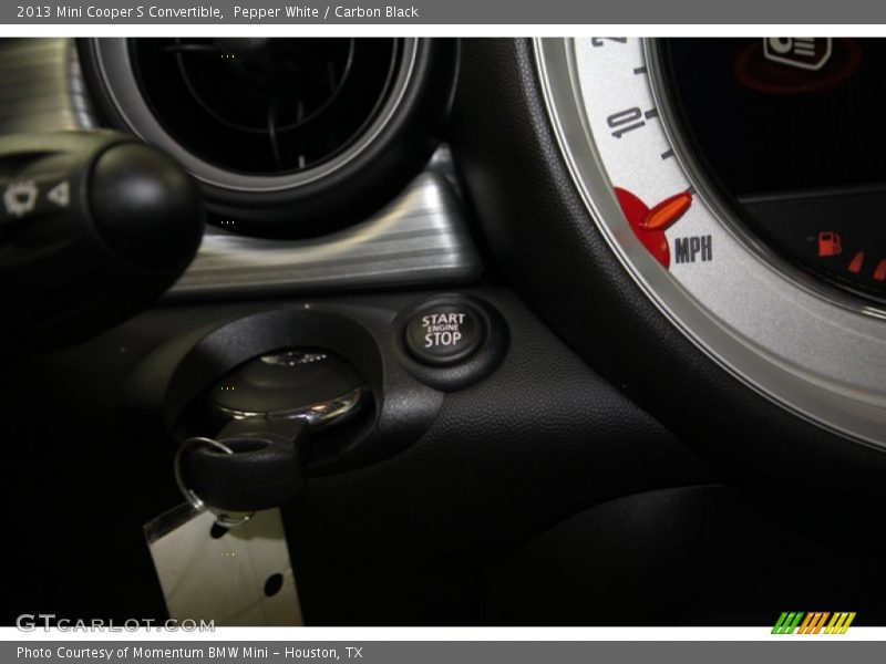Pepper White / Carbon Black 2013 Mini Cooper S Convertible