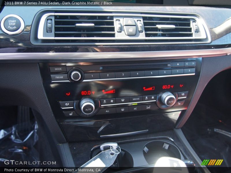 Dark Graphite Metallic / Black 2011 BMW 7 Series 740Li Sedan