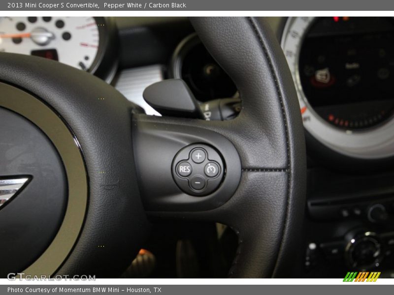 Pepper White / Carbon Black 2013 Mini Cooper S Convertible