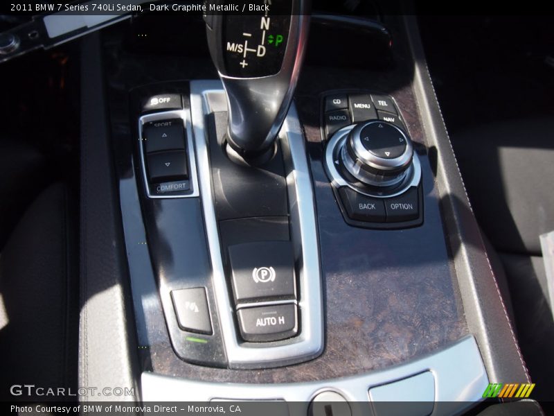 Dark Graphite Metallic / Black 2011 BMW 7 Series 740Li Sedan