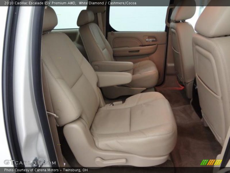 White Diamond / Cashmere/Cocoa 2010 Cadillac Escalade ESV Premium AWD