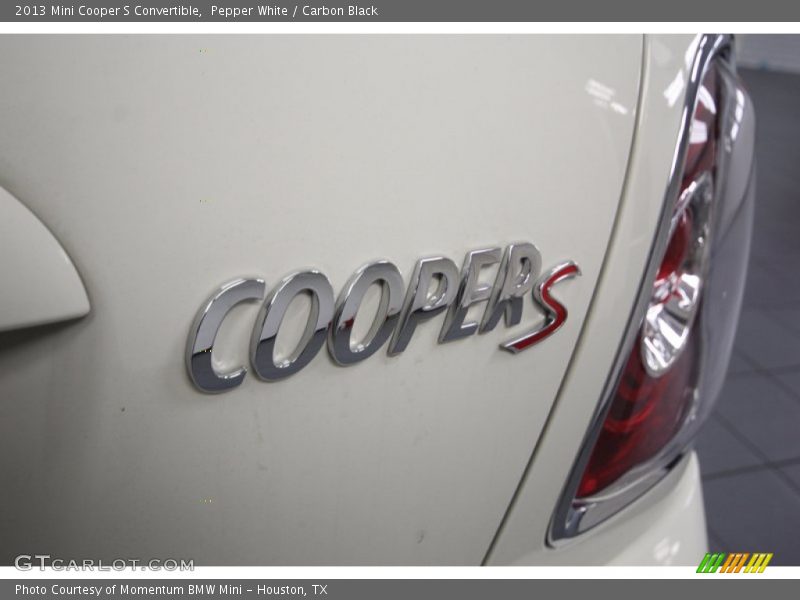 Pepper White / Carbon Black 2013 Mini Cooper S Convertible