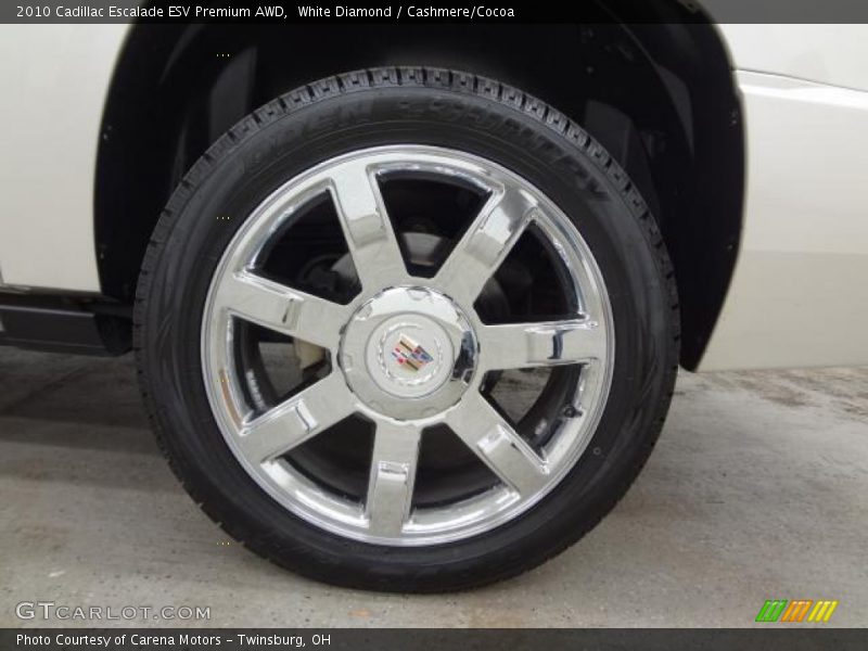 White Diamond / Cashmere/Cocoa 2010 Cadillac Escalade ESV Premium AWD