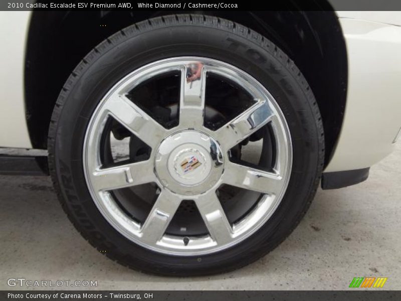 White Diamond / Cashmere/Cocoa 2010 Cadillac Escalade ESV Premium AWD