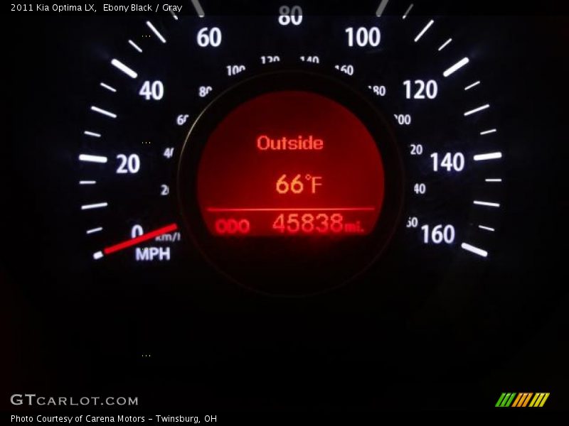 Ebony Black / Gray 2011 Kia Optima LX