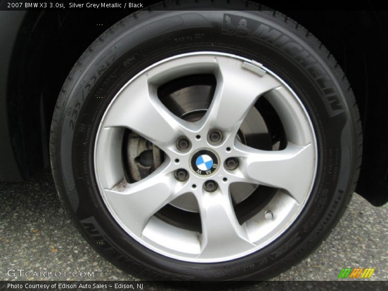 Silver Grey Metallic / Black 2007 BMW X3 3.0si