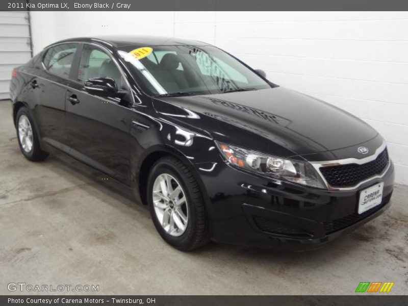 Ebony Black / Gray 2011 Kia Optima LX