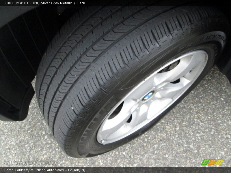 Silver Grey Metallic / Black 2007 BMW X3 3.0si