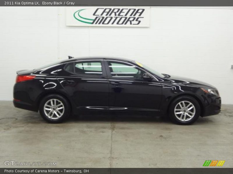 Ebony Black / Gray 2011 Kia Optima LX