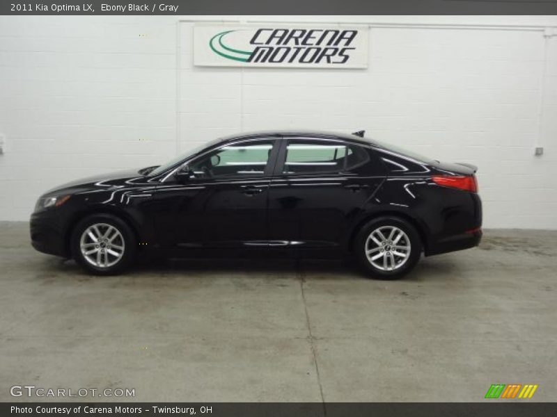 Ebony Black / Gray 2011 Kia Optima LX