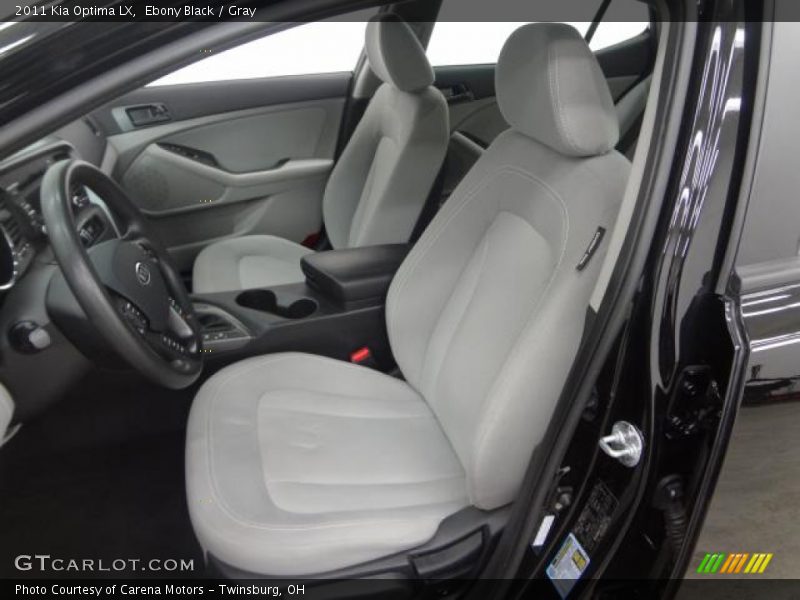 Ebony Black / Gray 2011 Kia Optima LX