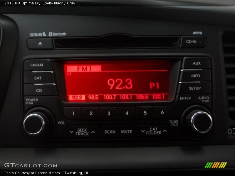 Ebony Black / Gray 2011 Kia Optima LX