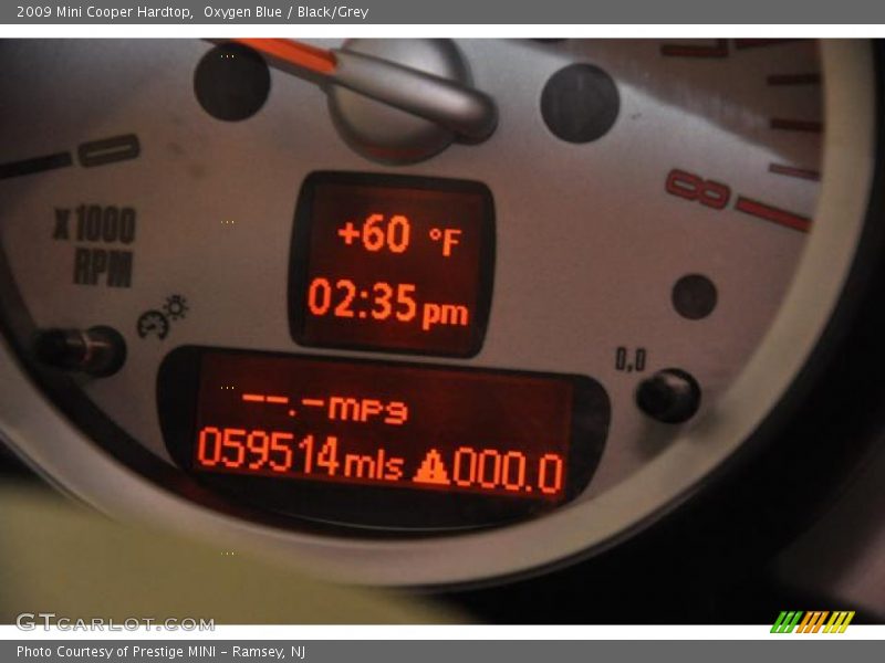Oxygen Blue / Black/Grey 2009 Mini Cooper Hardtop