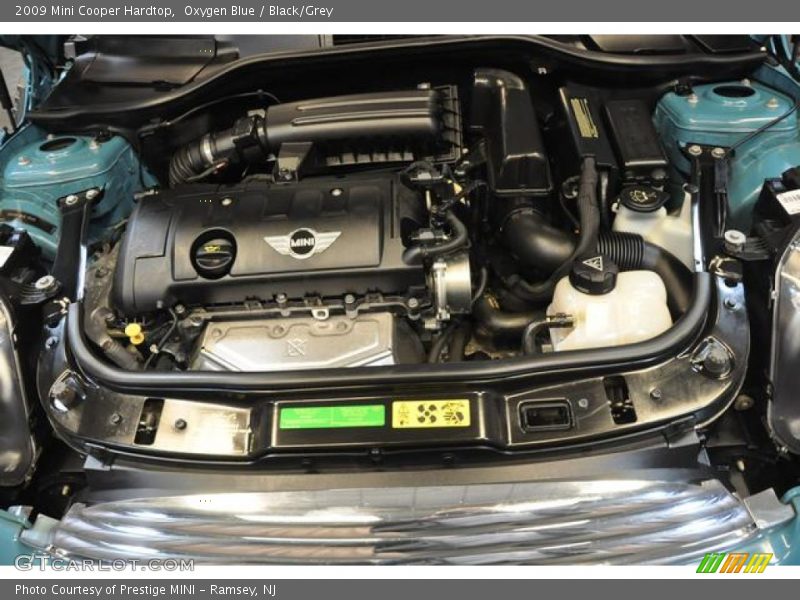 Oxygen Blue / Black/Grey 2009 Mini Cooper Hardtop