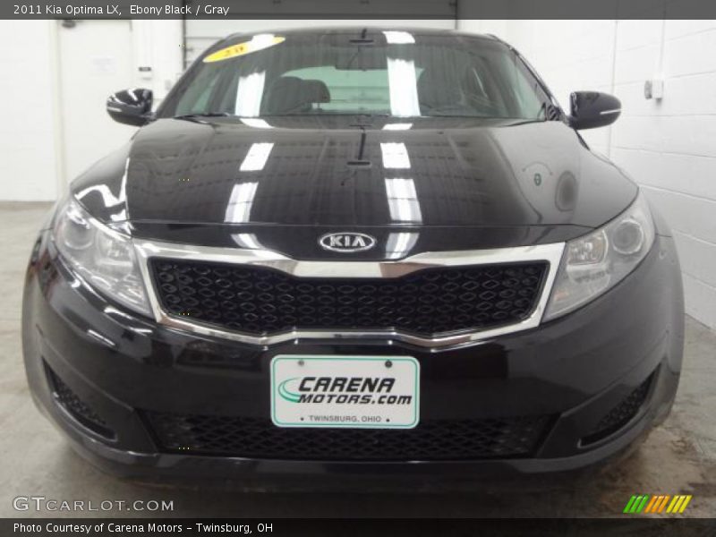 Ebony Black / Gray 2011 Kia Optima LX