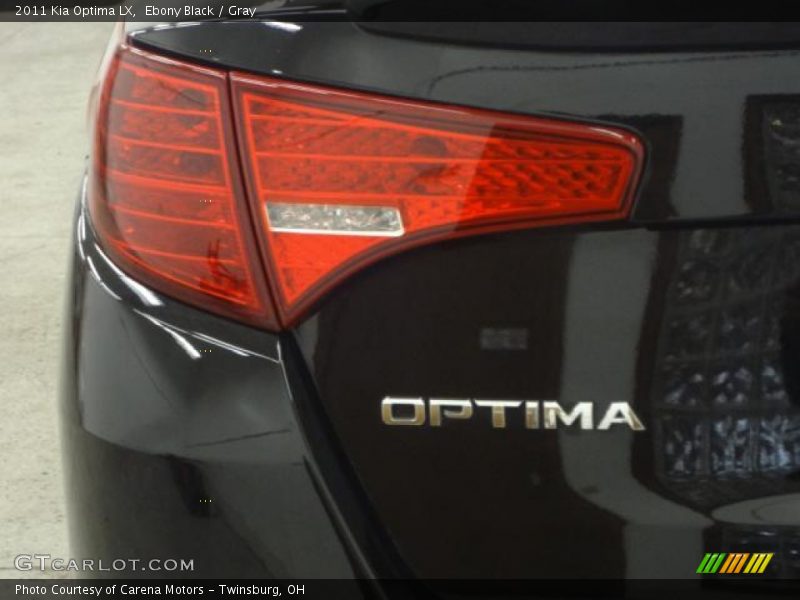 Ebony Black / Gray 2011 Kia Optima LX