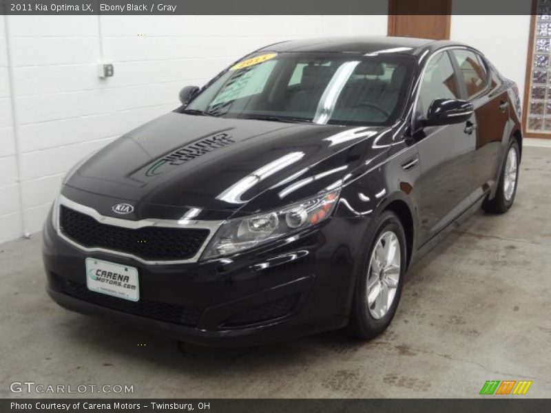 Ebony Black / Gray 2011 Kia Optima LX