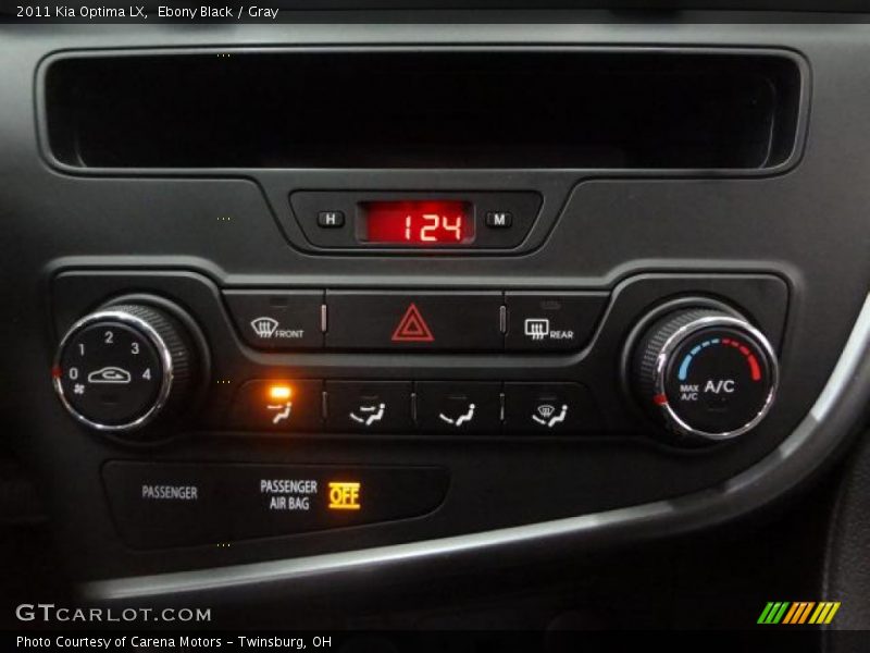 Ebony Black / Gray 2011 Kia Optima LX
