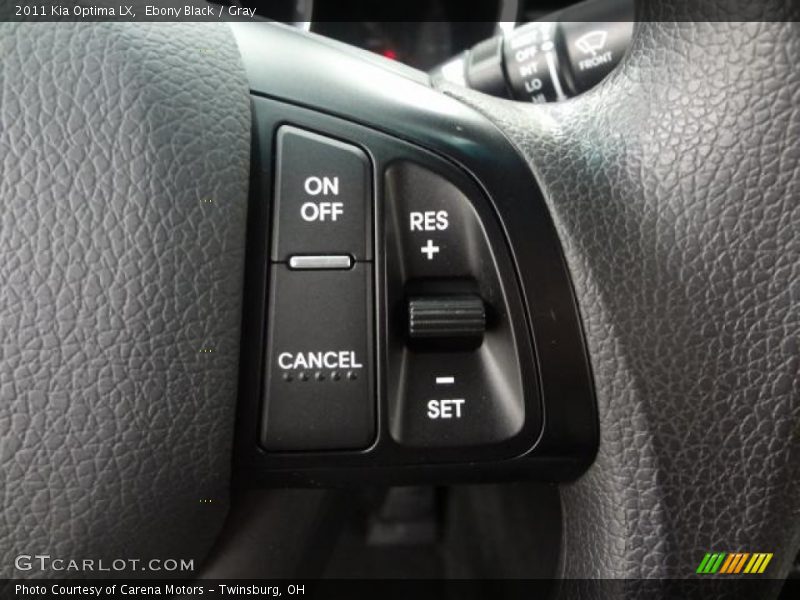 Ebony Black / Gray 2011 Kia Optima LX