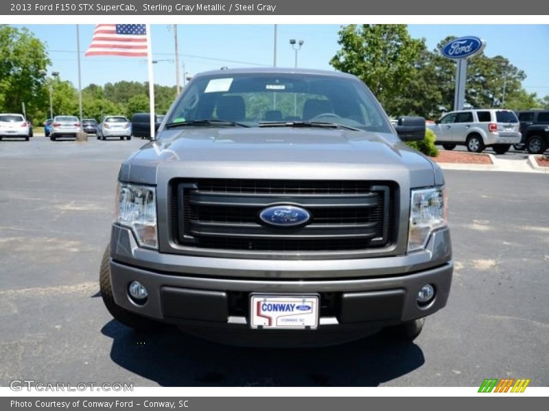 Sterling Gray Metallic / Steel Gray 2013 Ford F150 STX SuperCab