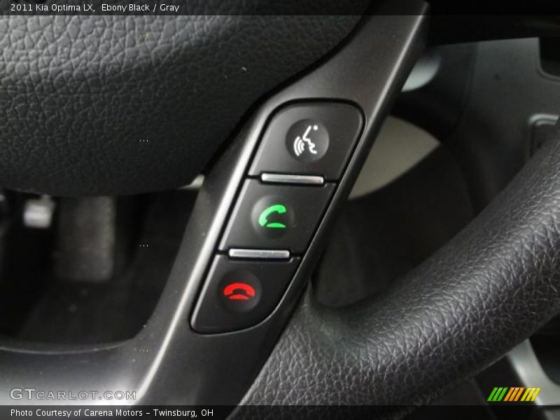 Ebony Black / Gray 2011 Kia Optima LX