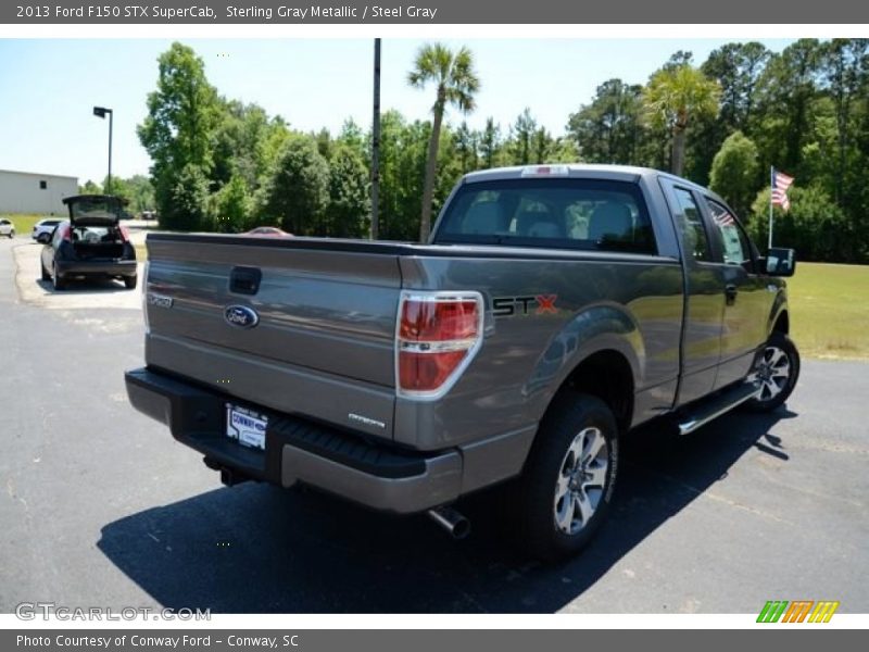 Sterling Gray Metallic / Steel Gray 2013 Ford F150 STX SuperCab