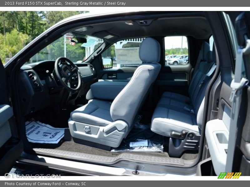  2013 F150 STX SuperCab Steel Gray Interior
