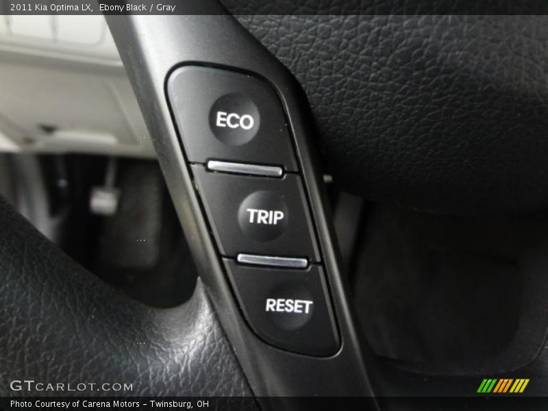 Ebony Black / Gray 2011 Kia Optima LX