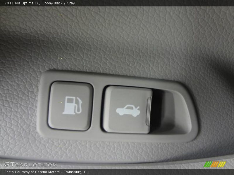 Ebony Black / Gray 2011 Kia Optima LX