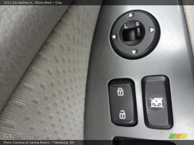 Ebony Black / Gray 2011 Kia Optima LX